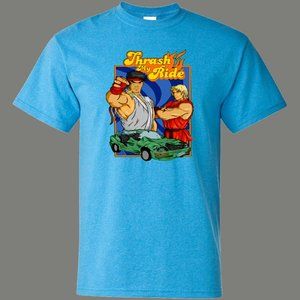 THRASH MY RIDE NO PARKING FIGHTER VIDEO GAMER TEE